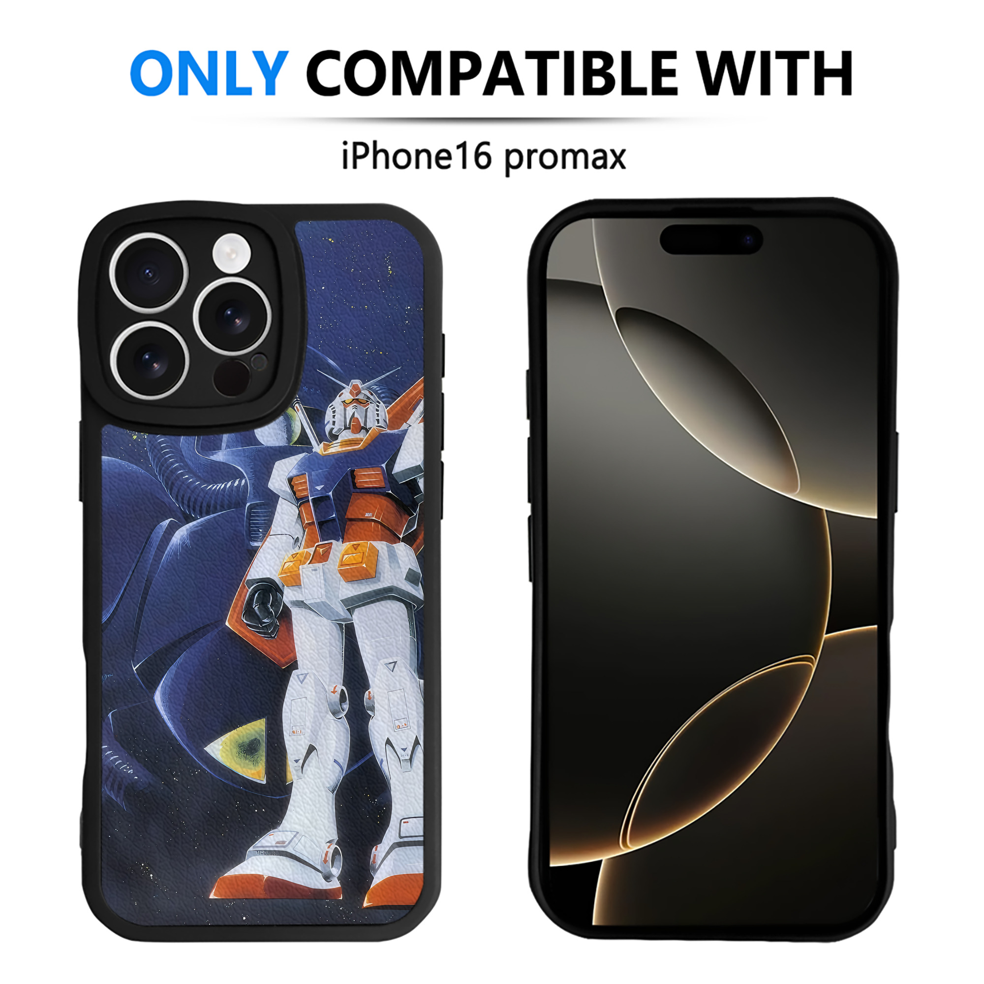 （画像用） 機動戦士ガンダム Mobile Suit Gundam 【iPhone 16シリーズ対応】シリコンスマホケース（レザー調） 材質：シリコン